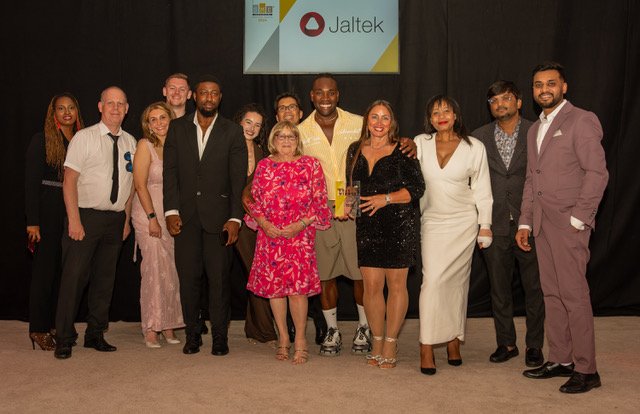 The Reactiv8 team celebrating at the awards evening